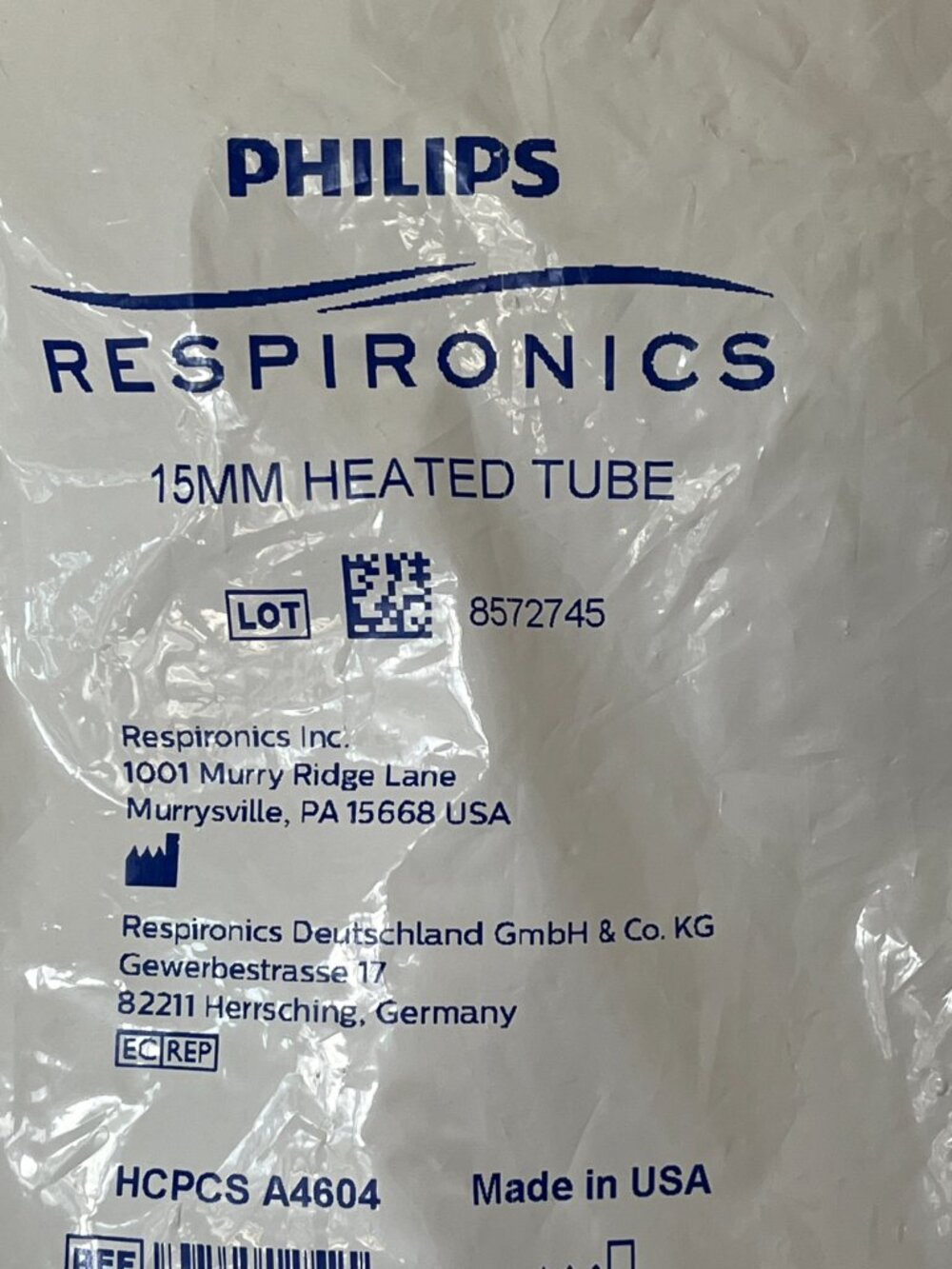 Philips Respironics 15mm Heated Tubing